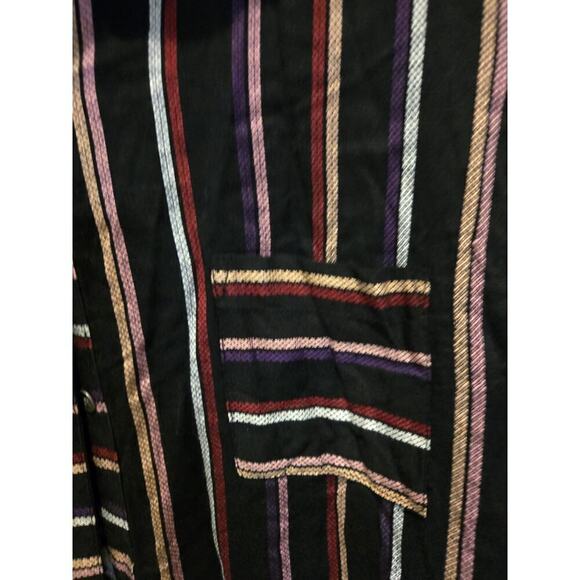 Rock & Roll Cowgirl Women's L Striped Button Down Western Shirt Long Sleeve - Picture 3 of 8